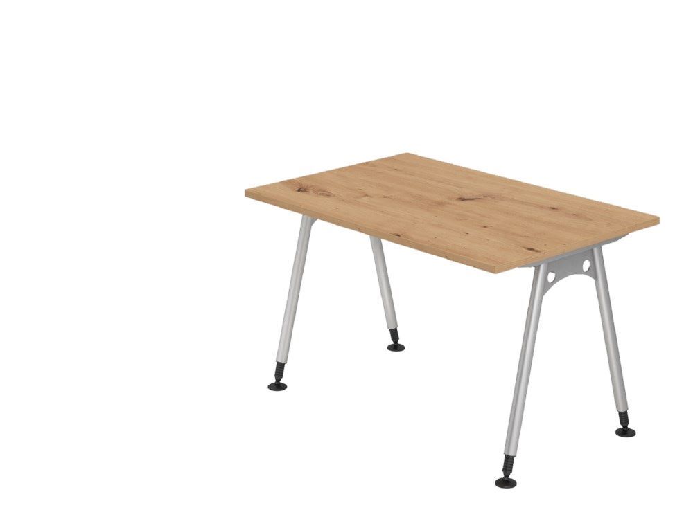 Hammerbacher Schreibtisch AS12 A-Fuß 120 x 80 cm in Asteiche Produktbild Hammerbacher Schreibtisch AS12 A-Fuß 120 x 80 cm in Asteiche