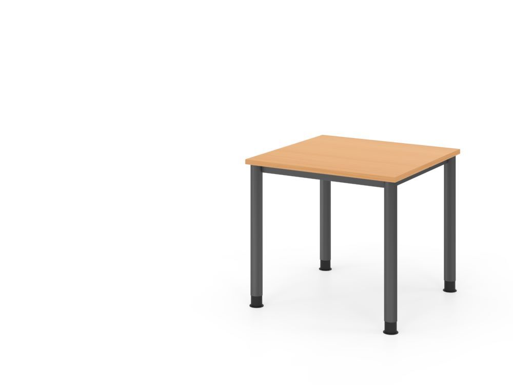 Produktbild Hammerbacher Schreibtisch 4 Fuß 80x80cm Buche/Graphit