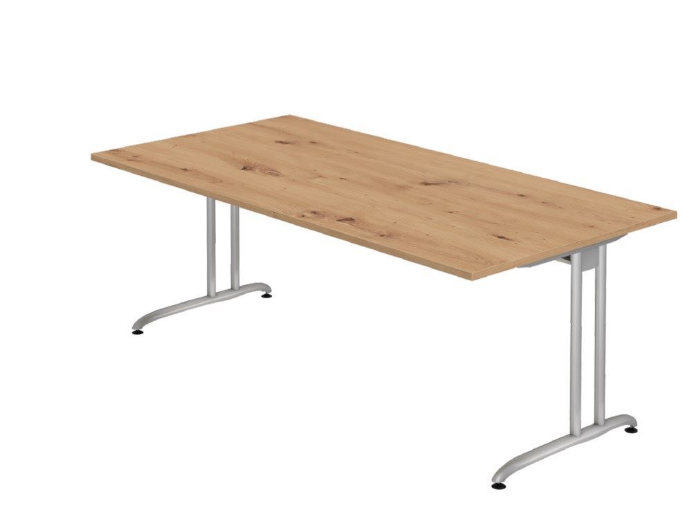 Hammerbacher BS2E Schreibtisch C-Fuß 200 x 100 cm Asteiche Arbeitshöhe 72 cm Hammerbacher BS2E Schreibtisch C-Fuß 200 x 100 cm Asteiche Arbeitshöhe 72 cm