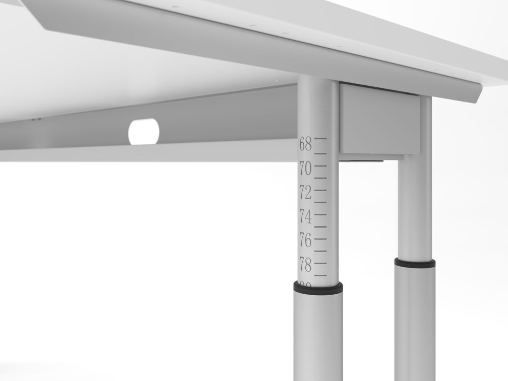 Produktbild Schreibtisch C-Fuß 180x80cm Graphit/Graphit bild 3