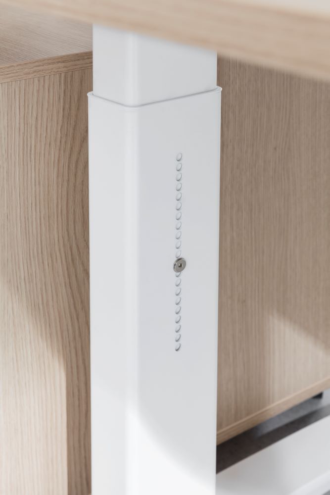 Produktbild Schreibtisch C-Fuß 200x120cm 90° Nussb/Silber bild 2