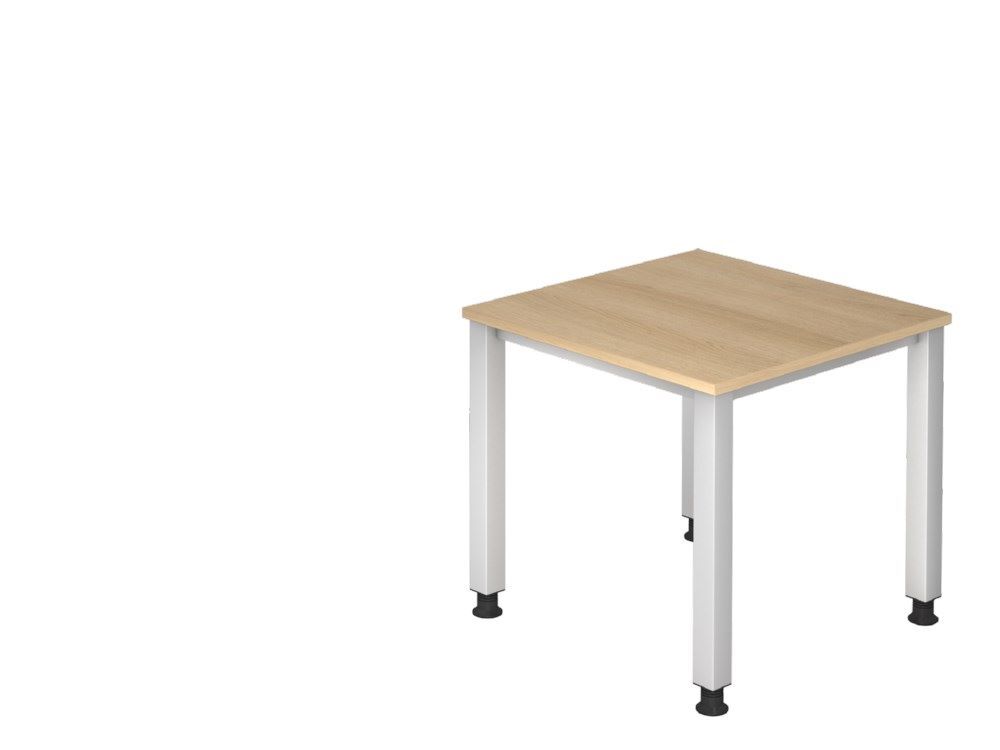 Hammerbacher Schreibtisch QS08 4 Fuß eckig 80 x 80 cm Eiche Produktbild Hammerbacher Schreibtisch QS08 4 Fuß eckig 80 x 80 cm Eiche