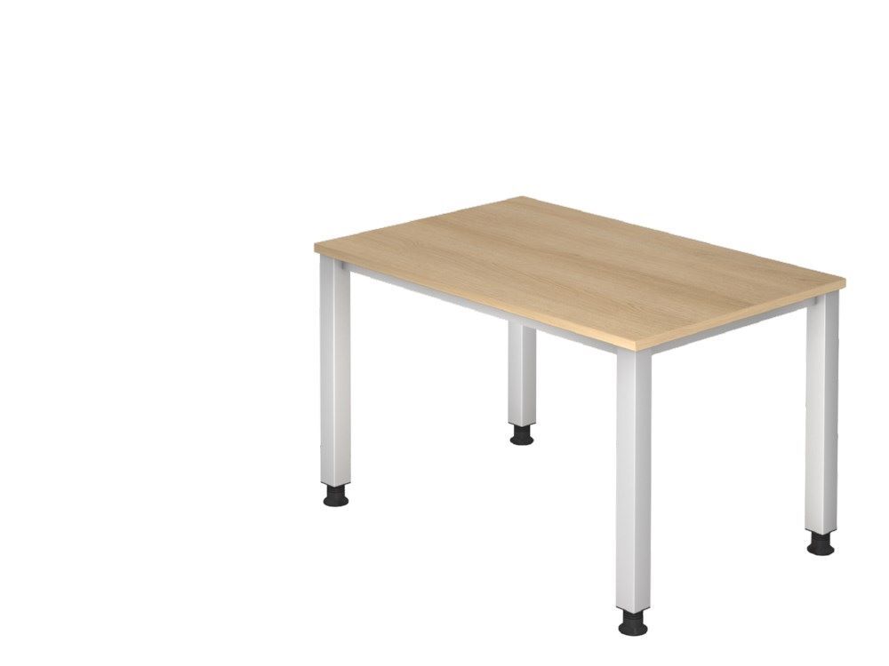 Hammerbacher Schreibtisch 4 Fuß eckig 120 x 80 cm Eiche Produktbild Hammerbacher Schreibtisch 4 Fuß eckig 120 x 80 cm Eiche