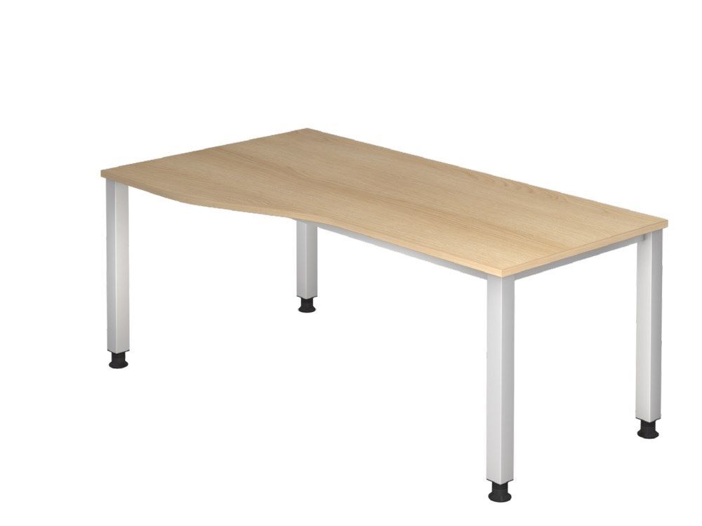 Hammerbacher Schreibtisch 4 Fuß eckig 180 x 100/80 cm Eiche Produktbild Hammerbacher Schreibtisch 4 Fuß eckig 180 x 100/80 cm Eiche