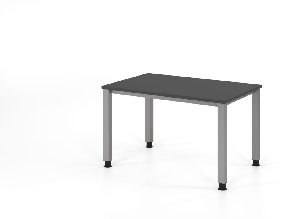 Produktbild Hammerbacher Schreibtisch 4 Fuß eckig 120x80cm Graphit