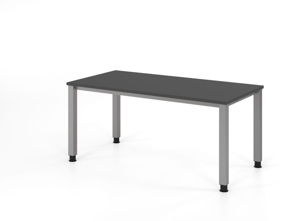 Produktbild Hammerbacher Schreibtisch 4 Fuß eckig 160x80cm Graphit
