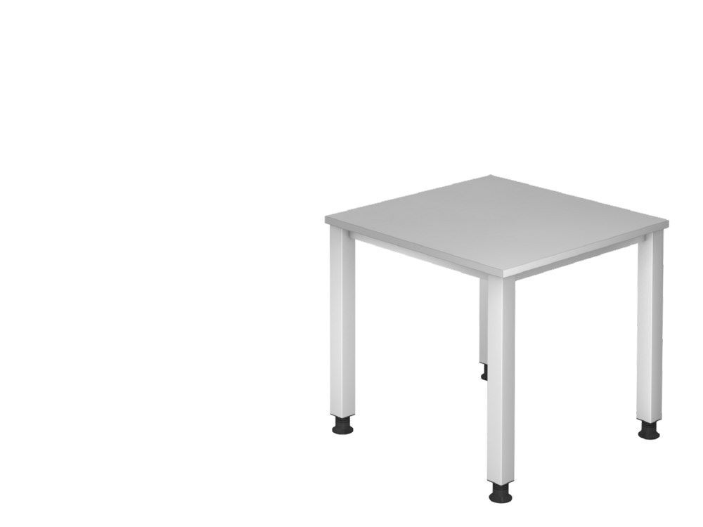 Hammerbacher Schreibtisch 4 Fuß eckig 80 x 80 cm Grau Hammerbacher Schreibtisch 4 Fuß eckig 80 x 80 cm Grau