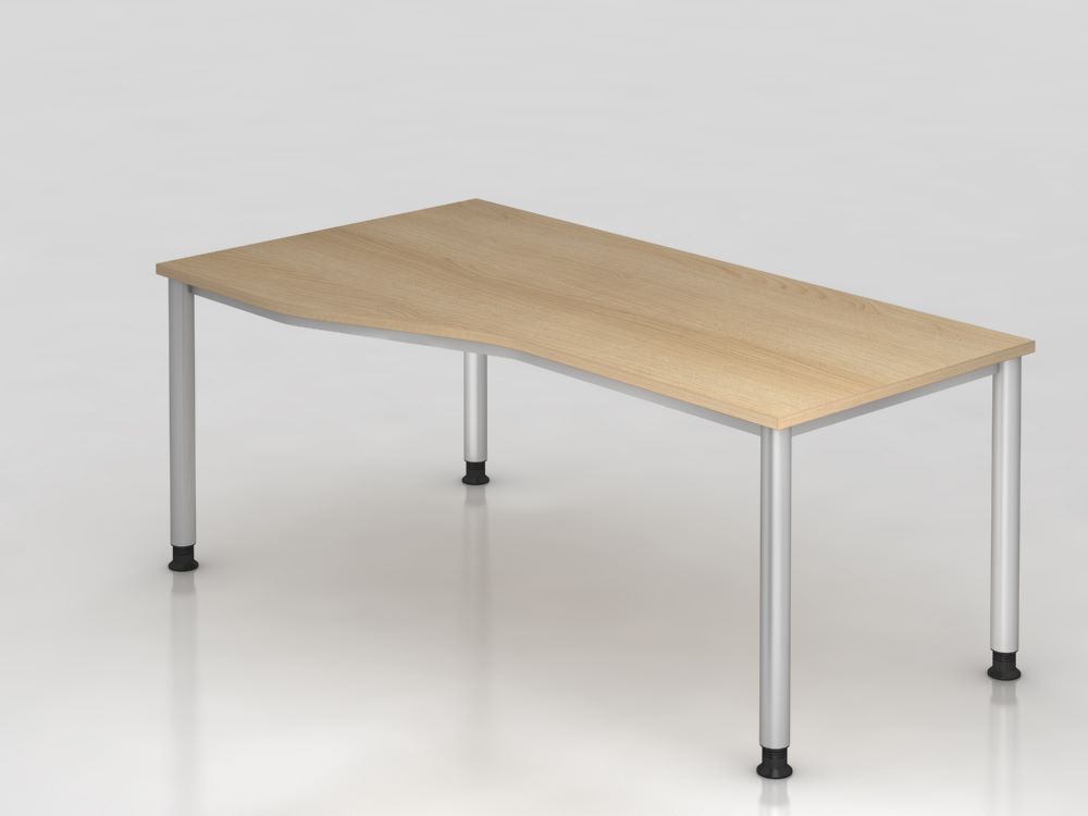 Hammerbacher Schreibtisch HS18 4 Fuß 180 x 100 / 80 cm Eiche Hammerbacher Schreibtisch HS18 4 Fuß 180 x 100 / 80 cm Eiche