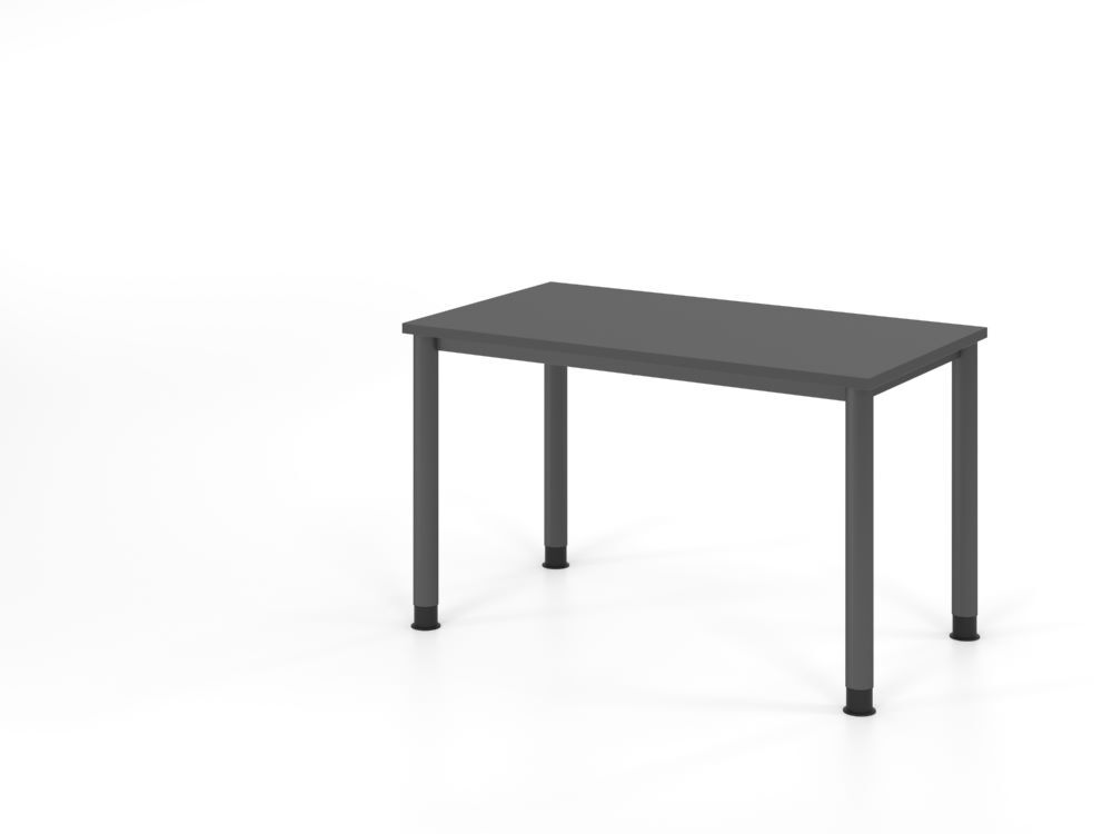 Produktbild Hammerbacher Schreibtisch 4 Fuß 120x67cm Graphit/graphit