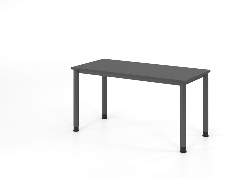 Produktbild Hammerbacher Schreibtisch 4 Fuß 140x67cm Graphit/graphit