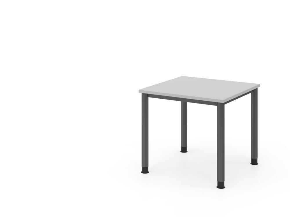Produktbild Hammerbacher Schreibtisch 4 Fuß 80x80cm Grau/Graphit