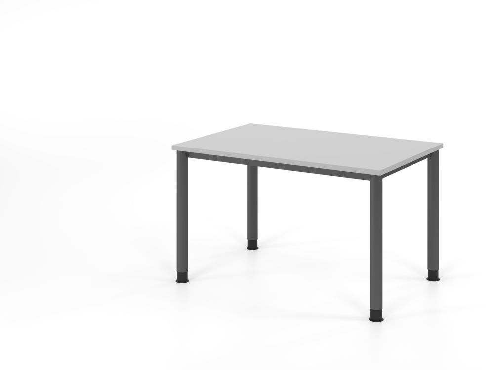 Produktbild Hammerbacher Schreibtisch 4 Fuß 120x80cm Grau/Graphit