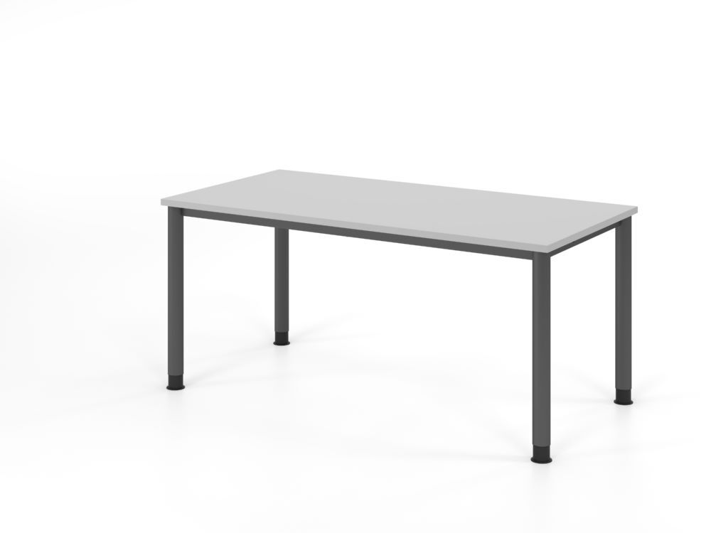 Produktbild Hammerbacher Schreibtisch 4 Fuß 160x80cm Grau/Graphit