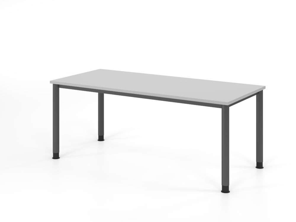 Produktbild Hammerbacher Schreibtisch 4 Fuß 180x80cm Grau/Graphit
