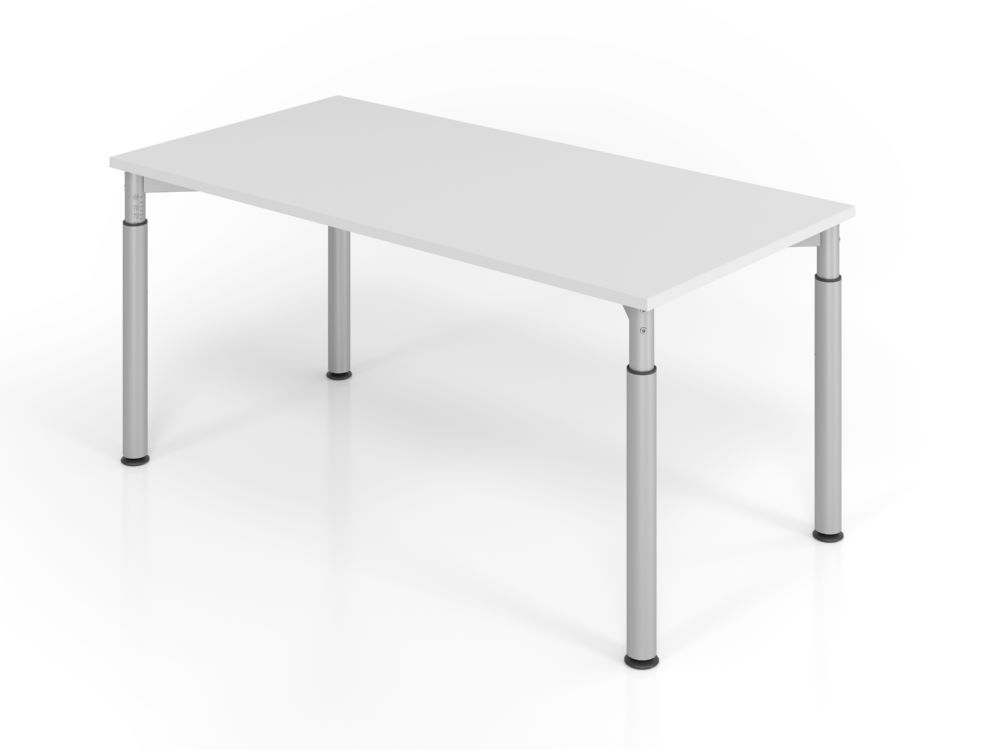Hammerbacher YS16 Schreibtisch 4 Fuß 160 x 80 cm Grau / Silber Produktbild Hammerbacher YS16 Schreibtisch 4 Fuß 160 x 80 cm Grau / Silber