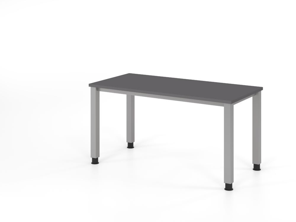Produktbild Hammerbacher Schreibtisch 4 Fuß 40x67cm Graphit/silber
