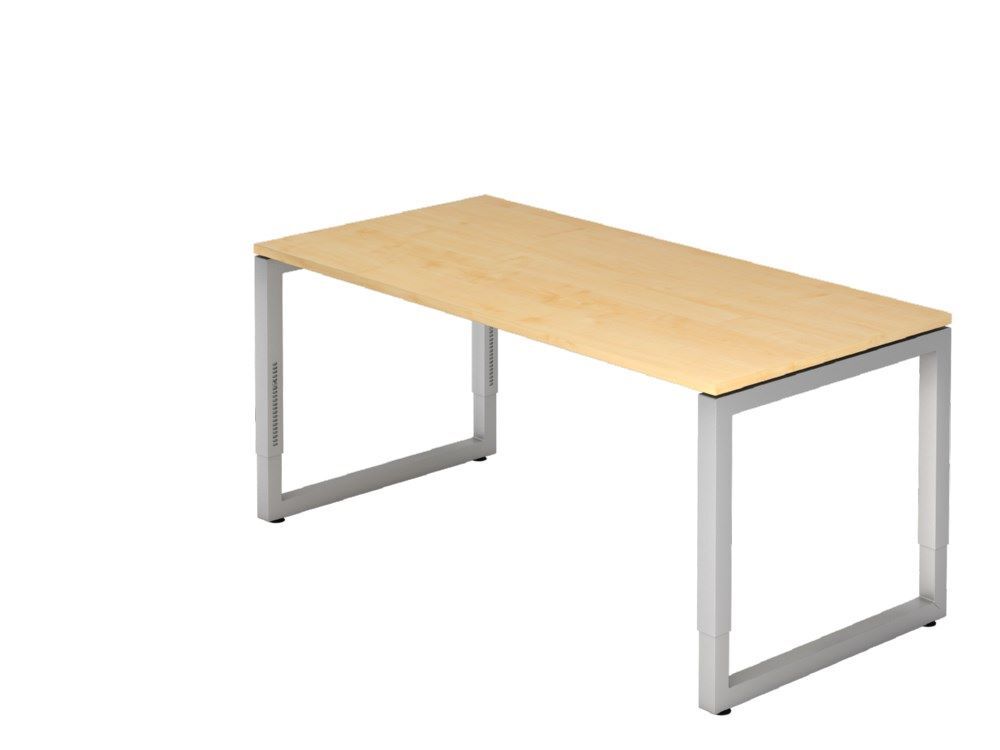 Hammerbacher Schreibtisch O-Fuß eckig 160 x 80 cm Ahorn Produktbild Hammerbacher Schreibtisch O-Fuß eckig 160 x 80 cm Ahorn