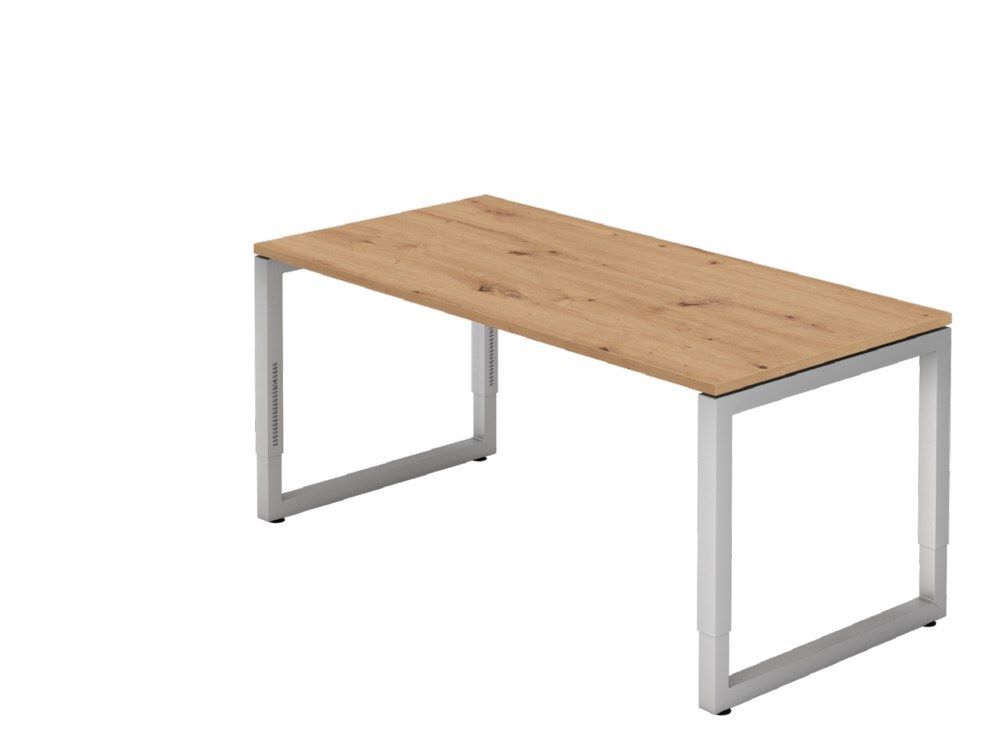 Hammerbacher Schreibtisch O-Fuß eckig 160 x 80 cm Asteiche Produktbild Hammerbacher Schreibtisch O-Fuß eckig 160 x 80 cm Asteiche