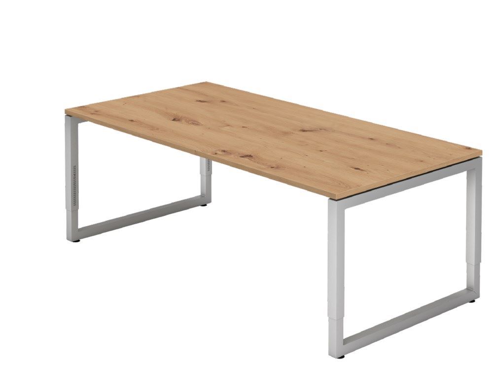Hammerbacher RS2E Schreibtisch O-Fuß eckig 200 x 100 cm Asteiche Produktbild Hammerbacher RS2E Schreibtisch O-Fuß eckig 200 x 100 cm Asteiche