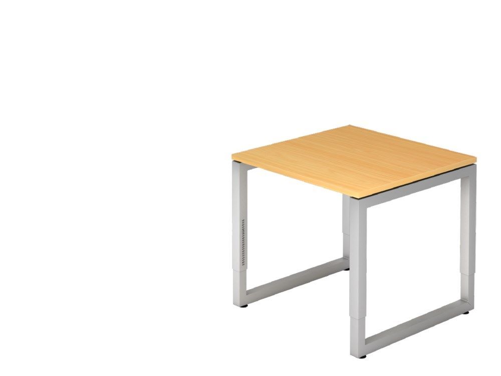 Hammerbacher Schreibtisch O-Fuß eckig 80 x 80 cm Buche Produktbild Hammerbacher Schreibtisch O-Fuß eckig 80 x 80 cm Buche