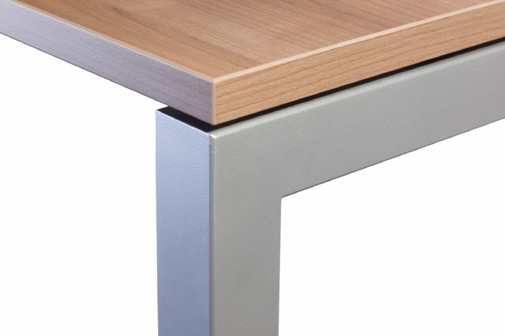 Produktbild Schreibtisch O-Fuß eckig 120x80cm Graphit/Gra bild 3