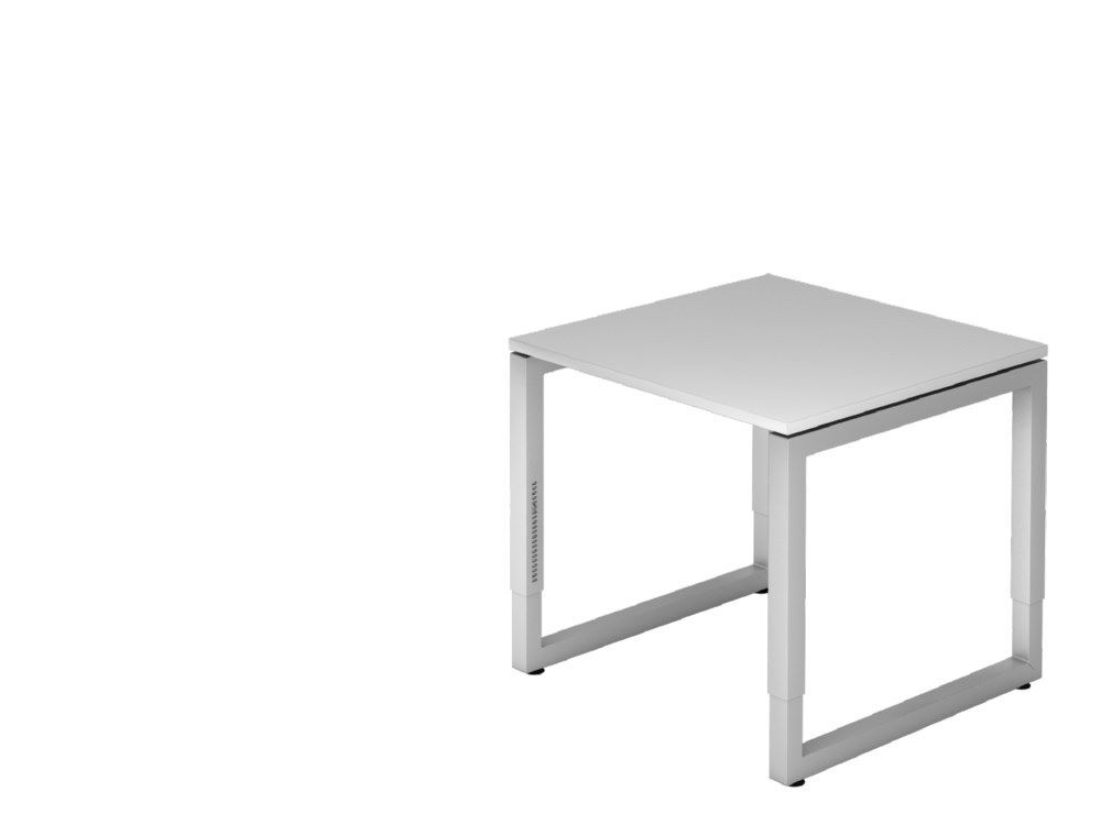 Hammerbacher Schreibtisch O-Fuß eckig 80 x 80 cm Grau Produktbild Hammerbacher Schreibtisch O-Fuß eckig 80 x 80 cm Grau