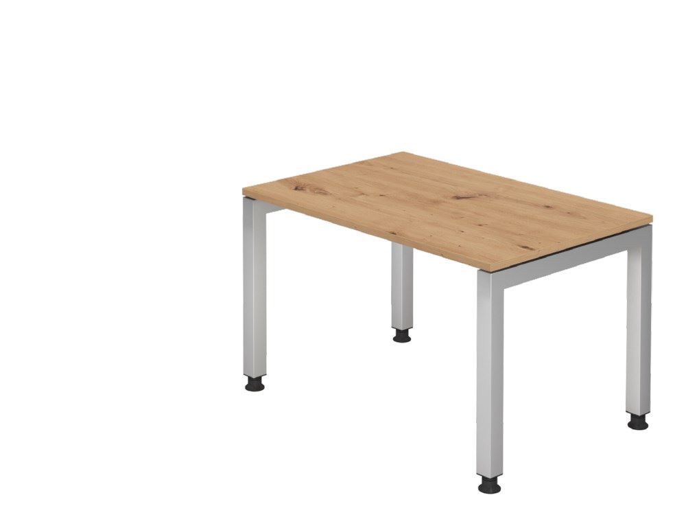 Hammerbacher Schreibtisch U-Fuß eckig 120 x 80 cm Asteiche Produktbild Hammerbacher Schreibtisch U-Fuß eckig 120 x 80 cm Asteiche