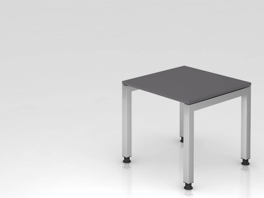Produktbild Hammerbacher Schreibtisch U-Fuß eckig 80x80cm Graphit