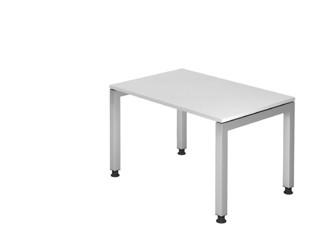 Hammerbacher Schreibtisch U-Fuß eckig 120 x 80 cm Weiß Produktbild Hammerbacher Schreibtisch U-Fuß eckig 120 x 80 cm Weiß