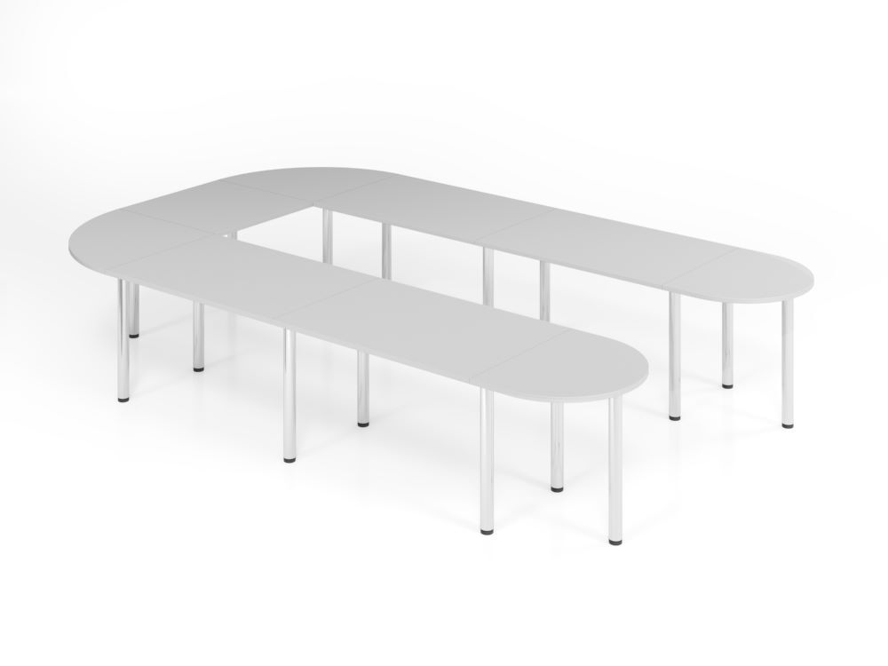 Produktbild Hammerbacher Meeting Tischsystem Set K6 grau