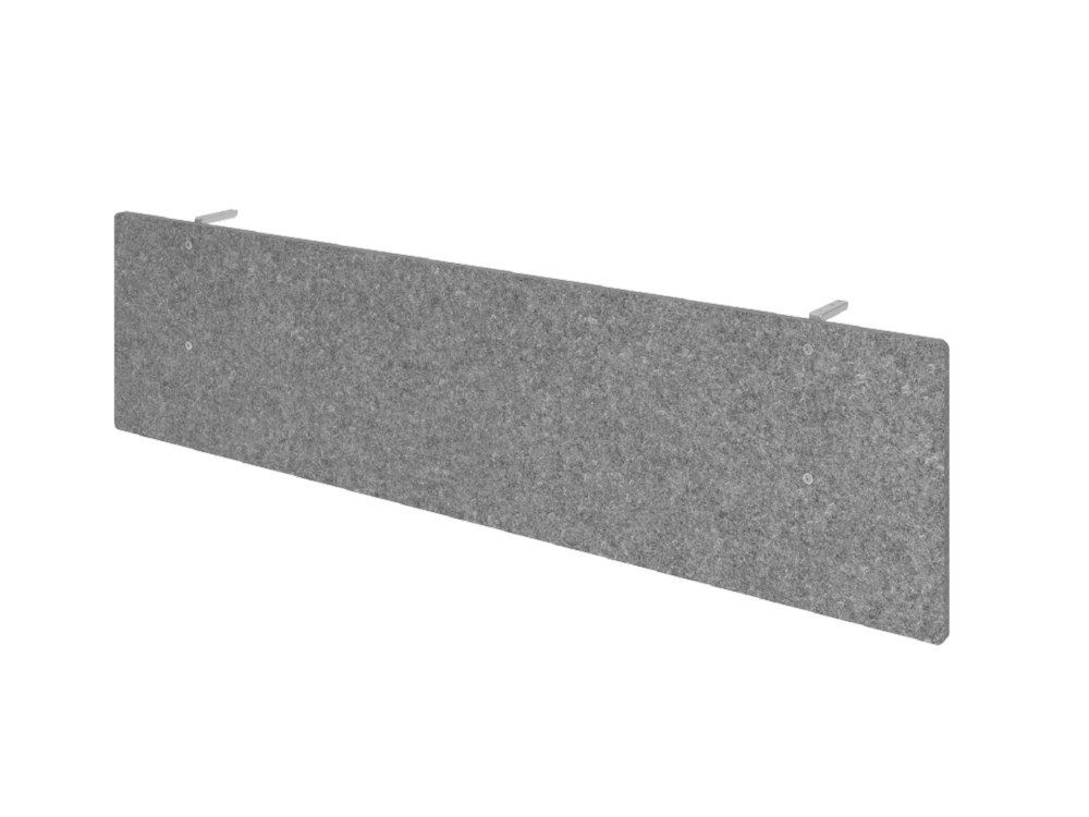 Hammerbacher Sichtblende Schallschutz für 200 er Tisch in grau Produktbild Hammerbacher Sichtblende Schallschutz für 200 er Tisch in grau