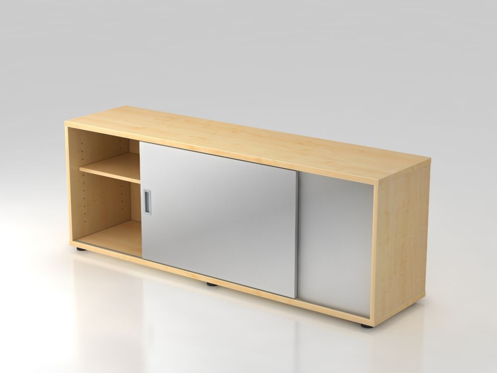 Hammerbacher Sideboard 1,5OH Ahorn Silber 160 x 40 x 59,6 cm Produktbild Hammerbacher Sideboard 1,5OH Ahorn Silber 160 x 40 x 59,6 cm