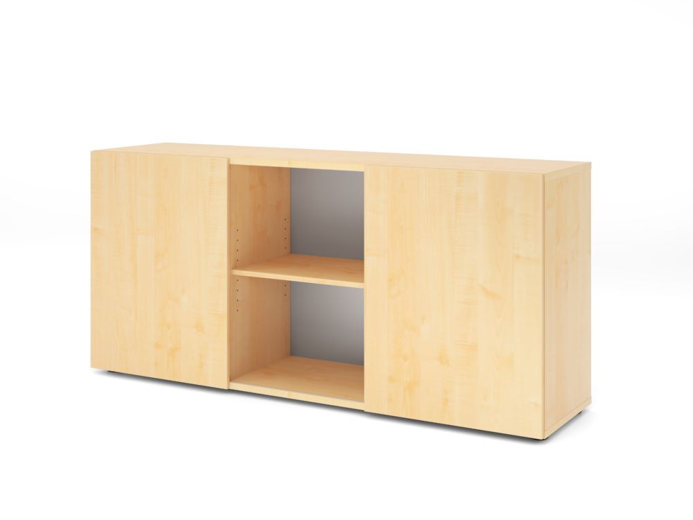 Produktbild Hammerbacher Sideboard 2OH mit Schiebetüren Ahorn/Ahorn
