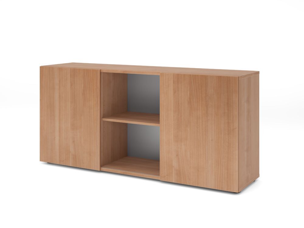 Produktbild Hammerbacher Sideboard 2OH mit Schiebetüren Nussbaum/Nussbaum