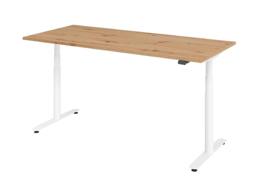 Hammerbacher Sitz-Steh-Schreibtisch XDLR19 Elektroantrieb 180 x 80 cm Asteiche Produktbild Hammerbacher Sitz-Steh-Schreibtisch XDLR19 Elektroantrieb 180 x 80 cm Asteiche