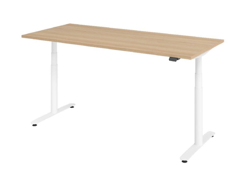 Hammerbacher Sitz-Steh-Schreibtisch 180 x 80cm Eiche Produktbild Hammerbacher Sitz-Steh-Schreibtisch 180 x 80cm Eiche