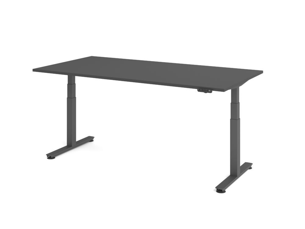 Produktbild Hammerbacher Sitz Steh Schreibtisch elektrisch 200x100cm Graphit