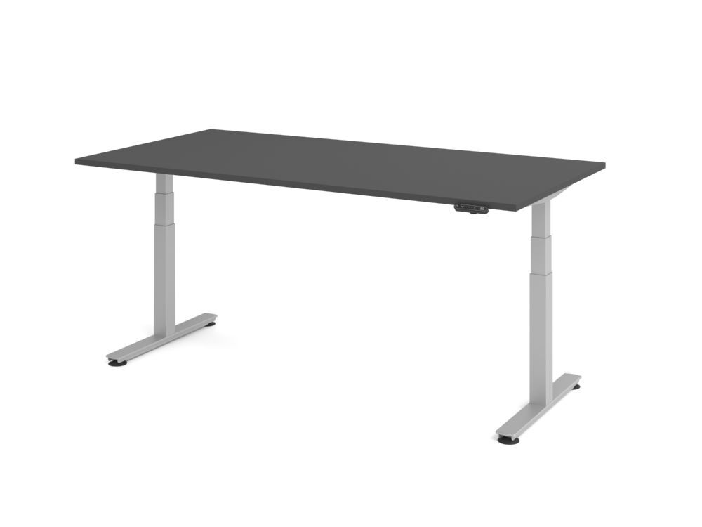 Produktbild Hammerbacher Sitz Steh Schreibtisch elektrisch 200x100cm Graphit