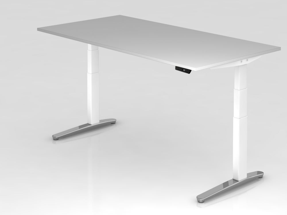 Hammerbacher Sitz-Steh-Schreibtisch 200 x 100 cm Elektroantrieb Arbeitshöhe 65 - 130 cm Produktbild Hammerbacher Sitz-Steh-Schreibtisch 200 x 100 cm Elektroantrieb Arbeitshöhe 65 - 130 cm