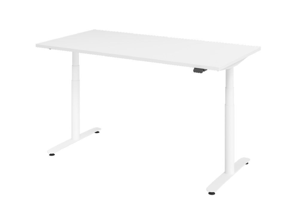 Hammerbacher XDLR16 Sitz-Steh-Schreibtisch 160 x 80 cm Weiß Produktbild Hammerbacher XDLR16 Sitz-Steh-Schreibtisch 160 x 80 cm Weiß