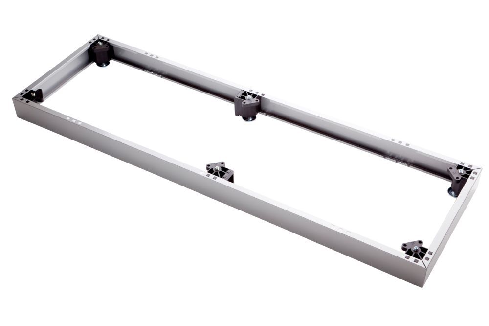 Produktbild Hammerbacher Stahlsockel 120cm Alugrau