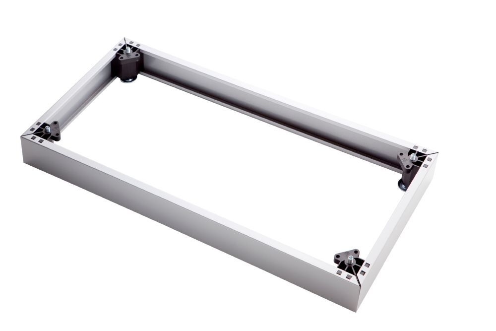 Produktbild Hammerbacher Stahlsockel 80cm Alugrau