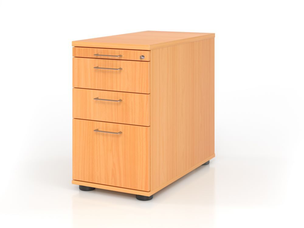 Hammerbacher Standcontainer aus Buche 42,8 x 80 cm mit 2 Schubladen BS Produktbild Hammerbacher Standcontainer aus Buche 42,8 x 80 cm mit 2 Schubladen BS