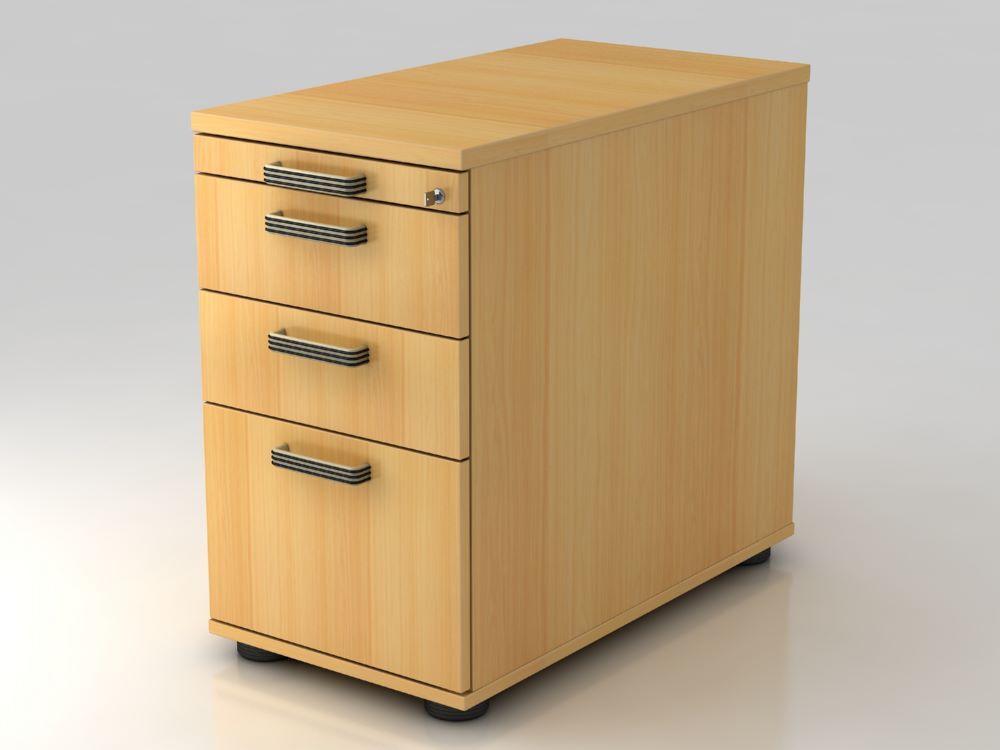 Hammerbacher Standcontainer mit Hängekorb 42,8 x 80 cm SG Buche Produktbild Hammerbacher Standcontainer mit Hängekorb 42,8 x 80 cm SG Buche