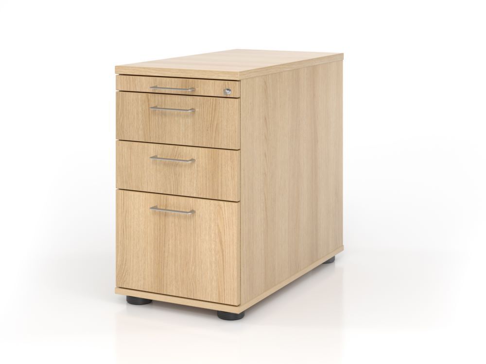 Hammerbacher Standcontainer mit Hängekorb 42,8 x 80 cm BS Eiche Produktbild Hammerbacher Standcontainer mit Hängekorb 42,8 x 80 cm BS Eiche