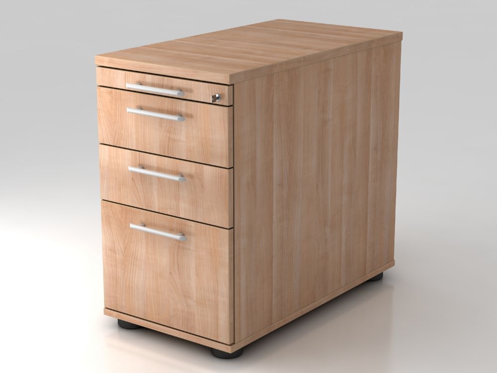Hammerbacher Standcontainer 42,8 x 80 cm Nussbaum mit Hängekorb RE Produktbild Hammerbacher Standcontainer 42,8 x 80 cm Nussbaum mit Hängekorb RE