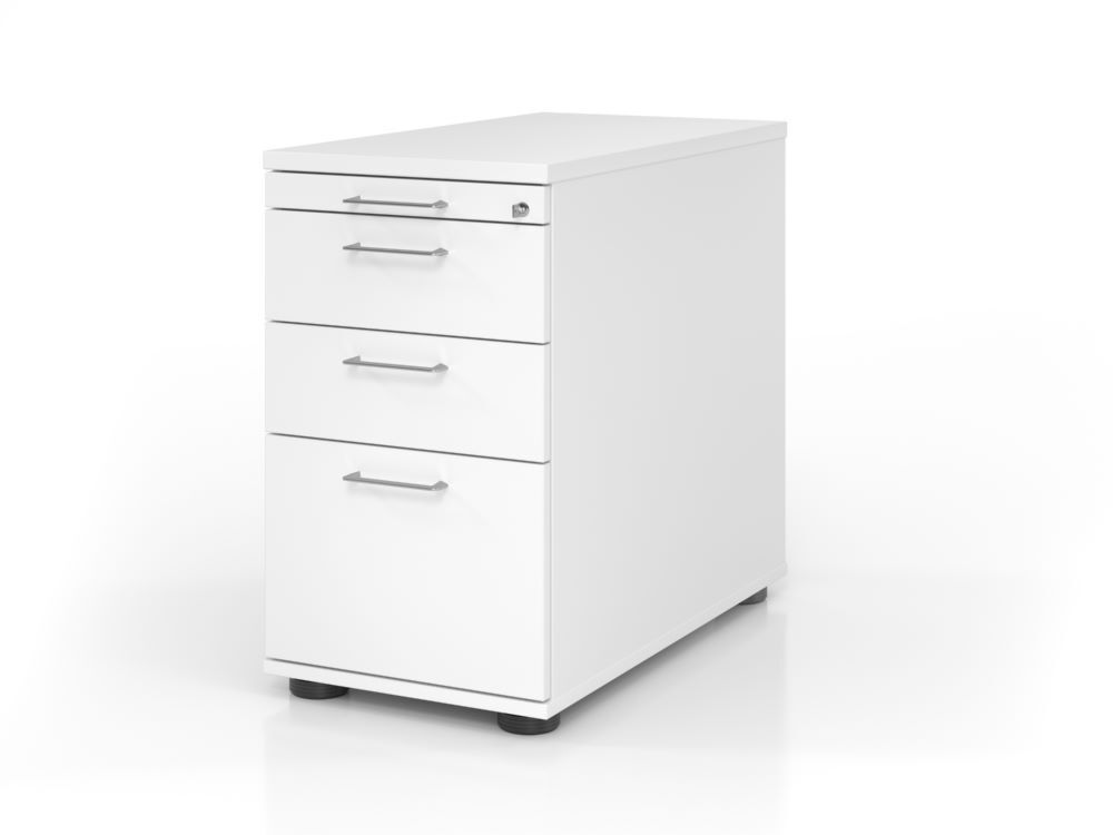 Hammerbacher Standcontainer 42,8 x 80 cm Weiß mit Hängekorb BS Produktbild Hammerbacher Standcontainer 42,8 x 80 cm Weiß mit Hängekorb BS