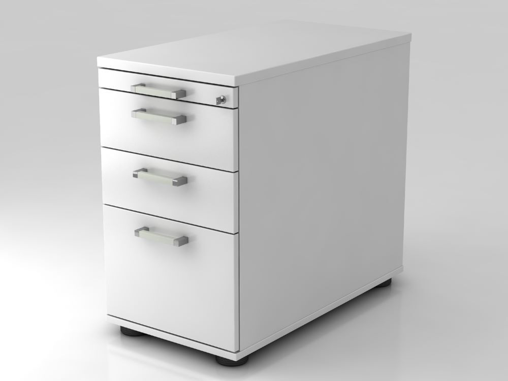 Hammerbacher Standcontainer 42,8 x 80 cm mit Verriegelung CE Weiß Produktbild Hammerbacher Standcontainer 42,8 x 80 cm mit Verriegelung CE Weiß