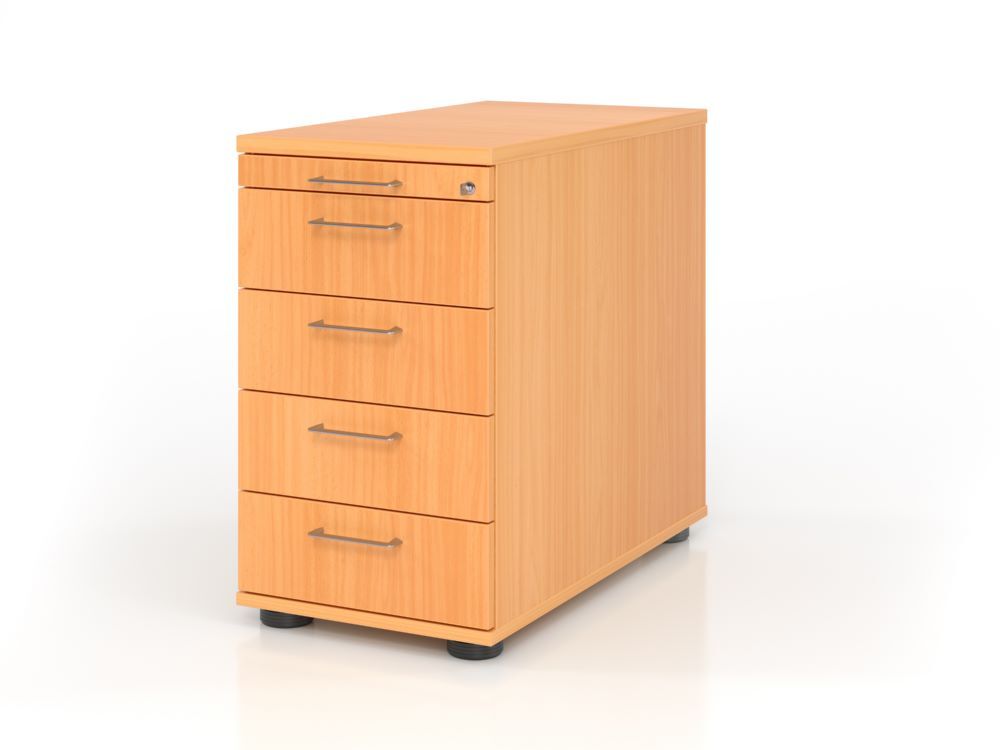 Hammerbacher SC50 Standcontainer 42,8 x 80 cm 4 Schubaden Schloss BS Buche Produktbild Hammerbacher SC50 Standcontainer 42,8 x 80 cm 4 Schubaden Schloss BS Buche