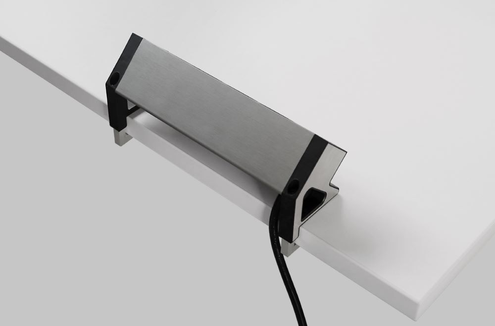 Produktbild Steckdosenleiste anklemmbar, schwarz bild 2
